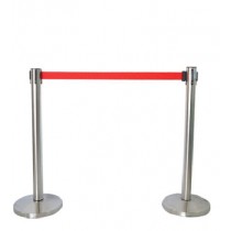 STAINLESS STEEL SELF RETRACTABLE BELT Q-UP STAND